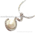 imitation white pearl pendant necklace